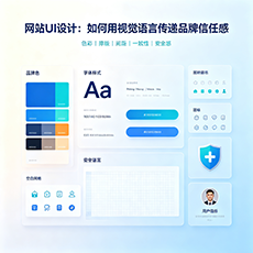 华州建站-网站UI设计：如何用视觉语言传递品牌信任感
